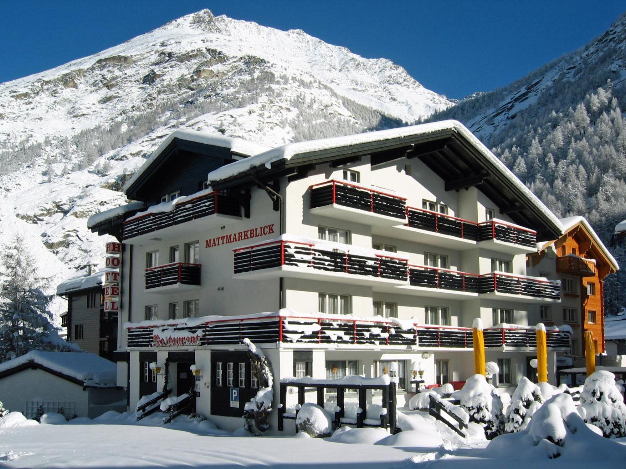 Hotel Restaurant Mattmarkblick Saas-Almagell Exterior photo